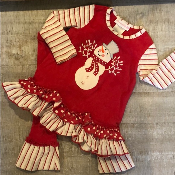 Bonnie Baby Other - Bonnie Baby 18 Month Snowman Top/Pant Set